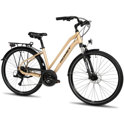 Rower trekkingowy ROMET Gazela 2.1 A D17 28 cali damski Piaskowy