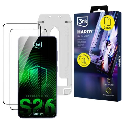 Szkło hartowane 3MK Hardy Hardura 9H do Samsung Galaxy S26 (2 szt.)