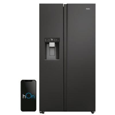 Lodówka HAIER HSW59F18EIPT Side by Side No Frost 177.5cm Czarny