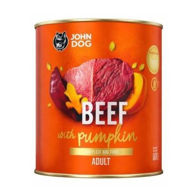 Karma dla psa JOHN DOG Pumpkin Wołowina z dynią 800 g