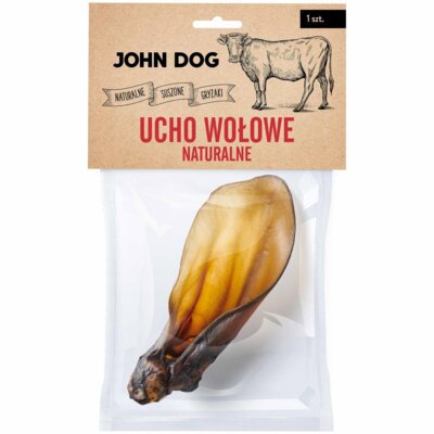 Przysmak dla psa JOHN DOG Ucho wołowe 50 g
