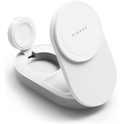 Ładowarka indukcyjna RINGKE QI2.2 25W 3w1 MagSafe Biały