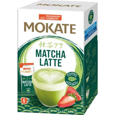 Kawa rozpuszczalna MOKATE Matcha Latte Truskawka (6 szt.)