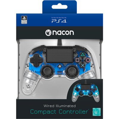 Kontroler NACON Compact Niebieski Przezroczysty (PS4/PC)