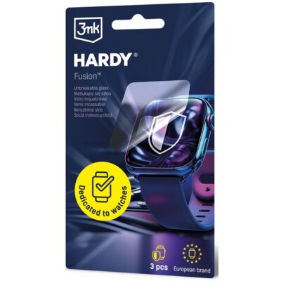 Szkło hybrydowe 3MK Hardy Fusion Watch Protection do Garmin Fenix 8 Amoled 43mm (3szt.)