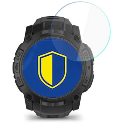 Szkło hybrydowe 3MK Hardy Fusion Watch Protection do Garmin Instinct 3 Tactical Edition 50mm 39mm (3szt.)