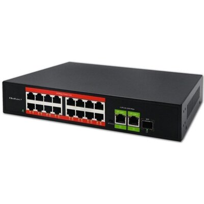 Switch QOLTEC 52291 Fast Ethernet, 19 portów, Funkcja PoE