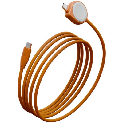 Kabel USB-C - USB-C ENERGEA Flow Duo MagSafe 60W 1.5m Pomarańczowy