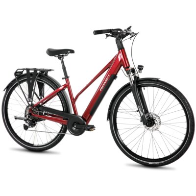 Rower elektryczny ROMET E-Gazela 1.0 U17 28 cali Bordowy