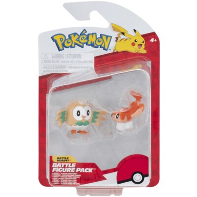 Zestaw figurek JAZWARES Pokémon Battle Rowlet Tatsugiri PKW4052