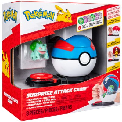 Figurka JAZWARES Pokémon surprise attack Bulbasaur PKW4174