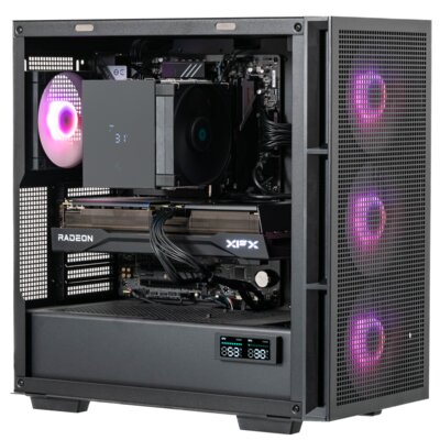 Komputer MAD DOG DEEPCOOL-A27WR32WP R7-7800X3D 32GB RAM 1TB SSD Radeon RX9070XT Wi-Fi Windows 11 Professional