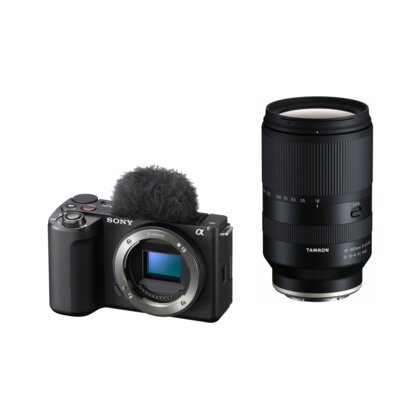 Aparat bezlusterkowy SONY ZV-E10 II (ZVE10M2B.CEC) Czarny, 26Mpix, UHD 4K 60p, 759 punktowy AF + Obiektyw TAMRON 18-300mm f/3.5-6.3 DIIII-A VC VXD FOR Sony E-mount