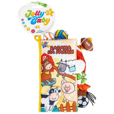 Zabawka JOLLY BABY Ogonki Książeczka Zabawa na farmie JB 82572