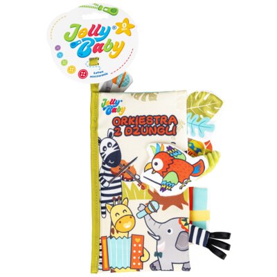 Zabawka JOLLY BABY Ogonki Książeczka Orkiestra z dżungli JB82573