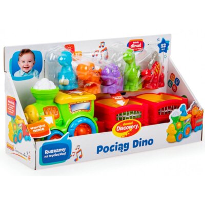 Zabawka interaktywna DUMEL Muzyczna Pociąg Dino DD44707