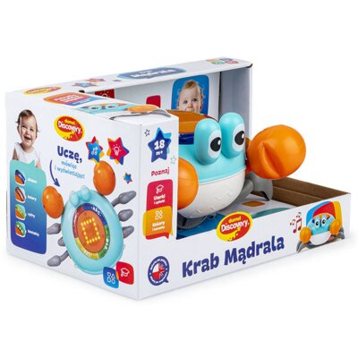Zabawka interaktywna DUMEL Językowa dla najmłodszych Krab Mądrala DD30824