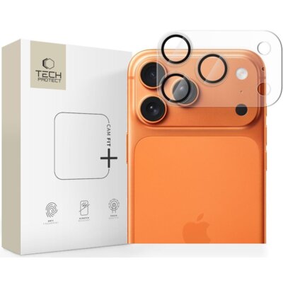 Nakładka na obiektyw TECH-PROTECT CamFull Fit+ do Apple iPhone 17 Pro Przezroczysty