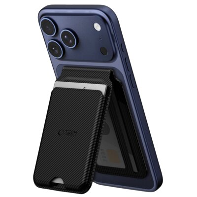 Etui TECH-PROTECT MagWallet Stand MagSafe Carbon Czarny