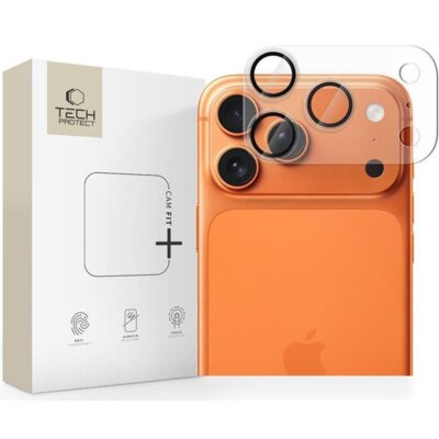 Nakładka na obiektyw TECH-PROTECT Camfull Fit+ do Apple iPhone 17 Pro Max Przezroczysty