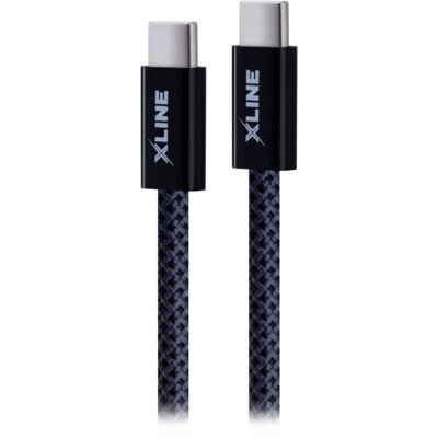Kabel USB-C - USB-C XLINE UC15GMC-CC 100W 1.5 m Szary