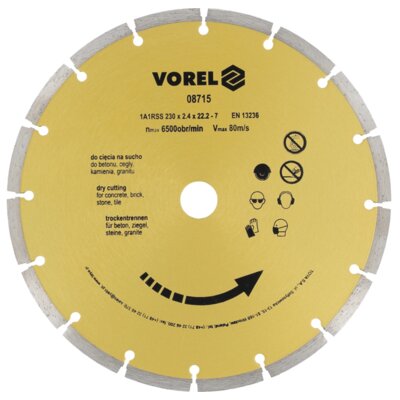 Tarcza diamentowa VOREL 08715 230 mm