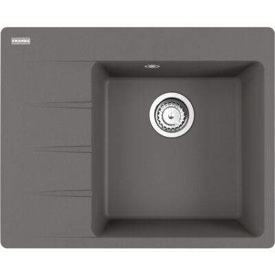 Zlewozmywak jednokomorowy z ociekaczem FRANKE Centro CNG 611-62 TL 114.0633.127 Kamienny szary 50x62