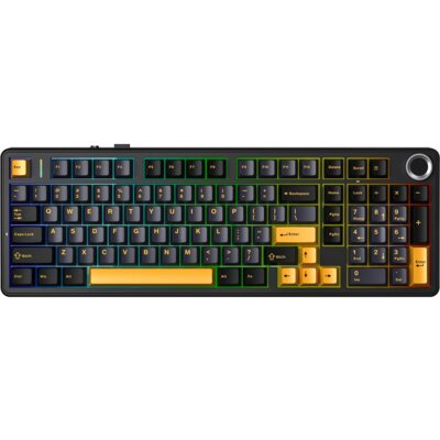 Klawiatura AULA F99 Pro RGB Hot Swap Star Vector Switch Czarno-pomarańczowy