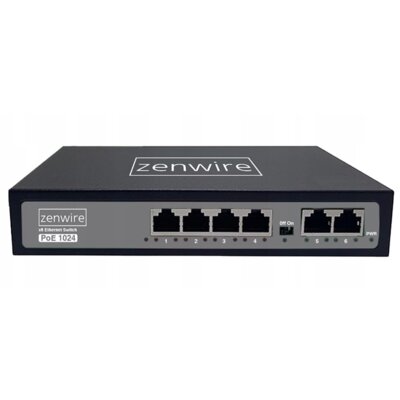 Switch ZENWIRE 1024 Fast Ethernet, 6 portów, Funkcja PoE
