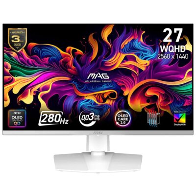 Monitor MSI MAG 272QPW QD-OLED X28 26.5" 2560x1440px 280Hz 0.03 ms [GTG]
