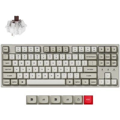Klawiatura KEYCHRON C1 Pro 8K QMK Wired Custom Mechanical Super Brown Switch