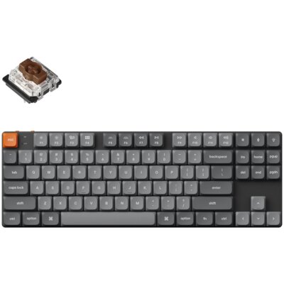 Klawiatura KEYCHRON K1 Max QMK/VIA Wireless Custom Mechanical Gateron Brown 2.0 Low Profile Switch