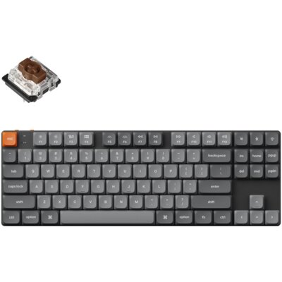 Klawiatura KEYCHRON K1 Max QMK/VIA Wireless Custom Mechanical Gateron Brown 2.0 Low Profile Switch