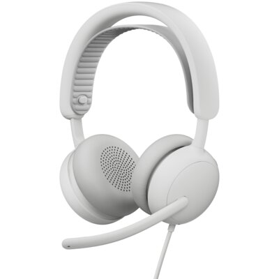 Słuchawki LOGITECH Zone Wired 2 Przewodowe, Nauszne, ANC Biały