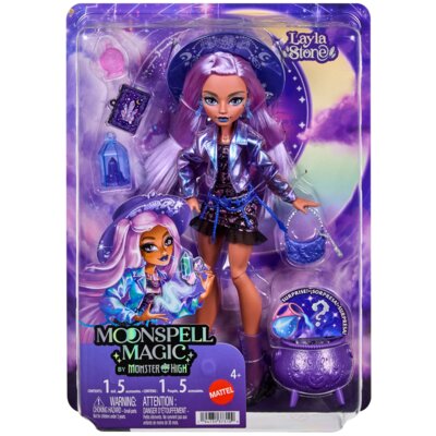 Lalka MONSTER HIGH Moonspell Magic Layla Stone Czarownica Kryształów JMB90