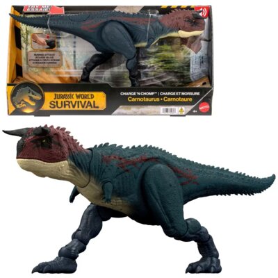 Figurka JURASSIC WORLD Survival Karnotaur Rozpędzony Atak JKG85