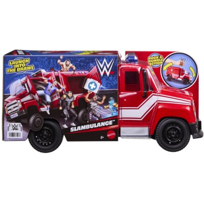 Samochód MATTEL WWE Slambulance karetka do rozbijania JMR51