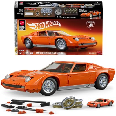 Klocki plastikowe BRICK SHOP Hot Wheels Premium Series Lamborghini Miura P400 SV JHF61