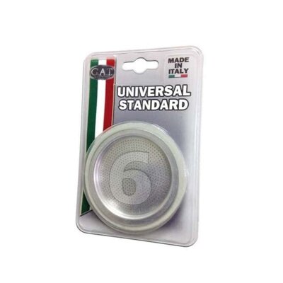 Uszczelki GAT Universal + Sitko 2 TZ (2 sztuki) Biało-stalowy