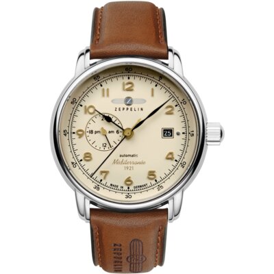 Zegarek ZEPPELIN 100 Jahre Mediterranee 24H 9668-5 Srebrny