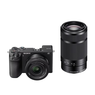 Aparat bezlusterkowy SONY Alpha A6700 (ILCE6700KB.CEC) Czarny + Obiektyw 16-50 mm f/3.5 - 5.6 OSS II, 26Mpix, UHD 4K 120p, BIONZ XR + Obiektyw SONY E 55-210mm f/4.5-6.3 (SEL55210B.AE)