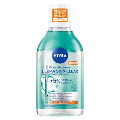 Derma Skin Clear płyn micelarny do demakijażu z 5% serum 400ml