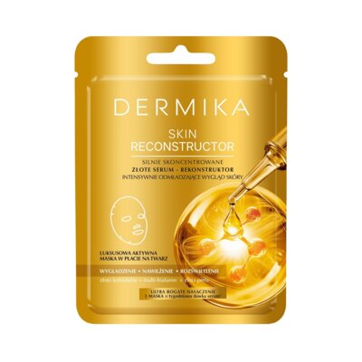 Skin Reconstructor silnie skoncentrowane złote serum-rekonstruktor intensywnie odmładzający wygląd skóry maska w płacie 1szt