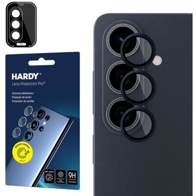 Szkło hybrydowe 3MK Hardy Lens Protection Pro do Samsung Galaxy S26 Czarny