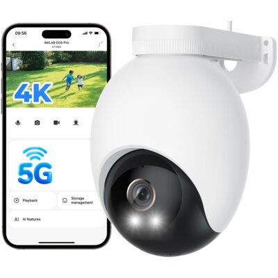 Kamera IMILAB EC6 Pro Zewnętrzna, Wi-Fi / Bluetooth / LAN, Kamera obrotowa