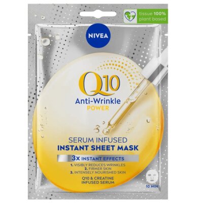 Maska w płachcie z serum przeciwzmarszczkowym Q10 1szt