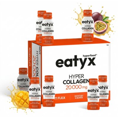 Kolagen EATYX Hyperfood Collagen Sport Flex 20 000 mg Mango-marakuja (30 x 95 ml)