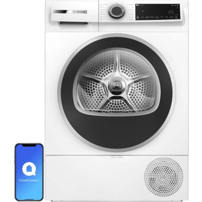 Suszarka BOSCH Seria 6 WQJ24211PL z pompą ciepła, Polska Produkcja, Autosuszenie, HomeConnect, Delikatne suszenie