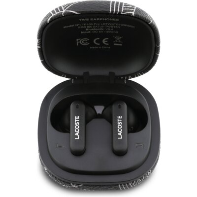 Słuchawki dokanałowe LACOSTE Monogram The Blend ANC Czarny
