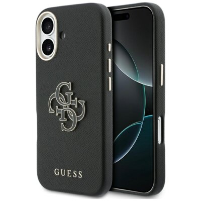 Etui GUESS FW Resin Logo do Apple iPhone 17 Czarny